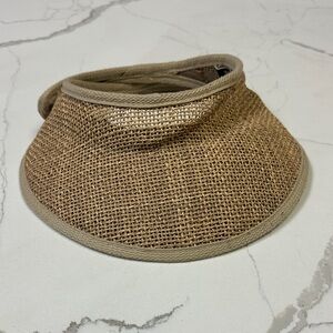 Peter Grimm Tan Vivian Woven Sun Visor